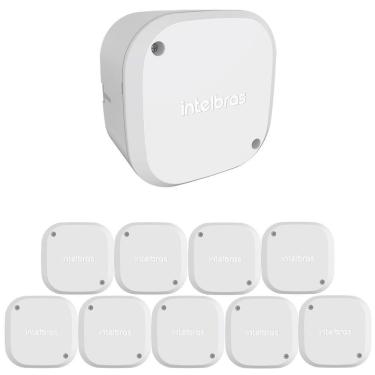 Imagem de Kit 10 Caixas de Passagem Plástica Câmeras Bullet/Dome Interno VBOX 1100 Intelbras