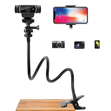 Imagem de Suporte de mesa para câmera de celular Webcam-Stand-Mount – suporte de braço flexível de 68,58 cm para celular Gopro Hero Webcam C922 C930 C930e C920 Brio 4K C615 C922x C925e C920s C270 C310