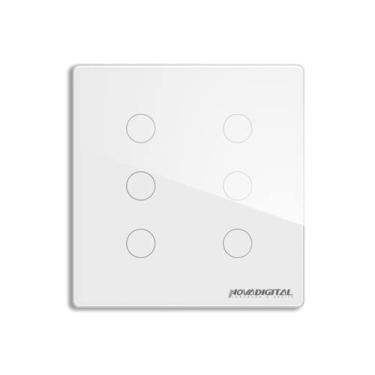 Imagem de Interruptor Touch Led 6 Botoes Wi-Fi 4x4 BRANCO SEM RF