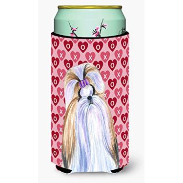 Imagem de Caroline's Treasures SS4465TBC Shih Tzu corações amor e dia dos namorados retrato menino alto, multicolorido