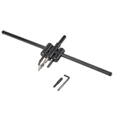 Imagem de LDEXIN - Cortador de furos ajustável de 2,5 cm a 30,5 cm, broca de madeira para paredes de seco, serra, corte redondo, faixa de brocas chatas de madeira, orifício de torção, ferramentas faça-você-mesmo para placa de plástico de madeira