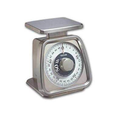 Imagem de Balança analógica de controle de porção de aço inoxidável Taylor Precision Products (50 libras)