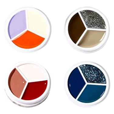 Imagem de Yajun Gel de esmalte de unhas, 3 cores, polish, creme sólido para mulher, kit de manicure com textura DIY para primavera e verão para iniciantes, 4 unidades, cor, 15 g