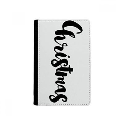 Imagem de Porta-passaporte com citação elegante de Natal e escrita à mão Notecase Burse capa carteira porta-cartão, Multicolor