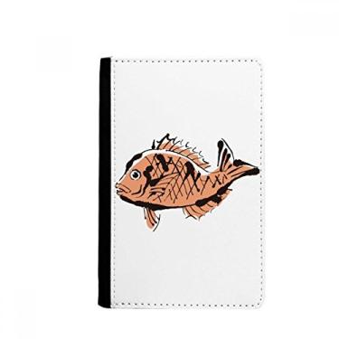 Imagem de Porta-passaporte de desenho animado animal peixe notecase burse carteira capa cartão bolsa, Multicolor