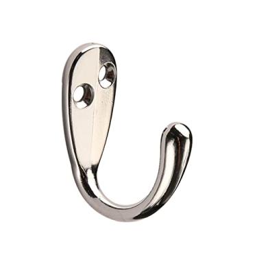 Imagem de KIZQYN Ganchos de casaco 10 peças gancho de parede rack de roupas gancho de roupão de aço inoxidável gancho de móveis para casacos de casa chapéu cabide de roupas chaves de toalha cabide de parede (cor: D)