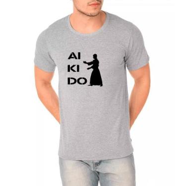 Imagem de Camiseta Masculina Algodão Aikido Conforto Leve Casual - Ragor