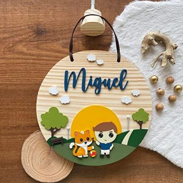 Imagem de Porta Maternidade - Flâmula Gato no Parque