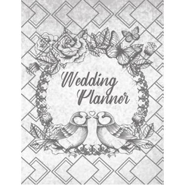 Imagem de wedding planner book and organizer for the bride:: wedding planners and organizers the knot, desination wedding, 8.5*11inch 100 page the complet wedding planner.