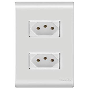 Imagem de Tomada Dupla Tramontina Linha Liz com Placa 10A 57170/065