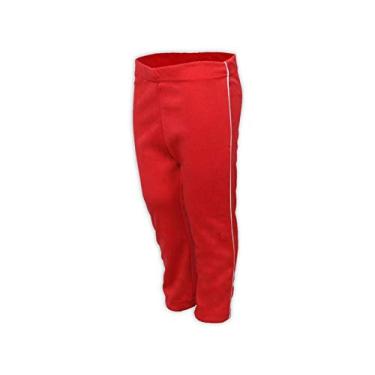 Imagem de Calça Helanca Infantil Vermelho Tamanho 04