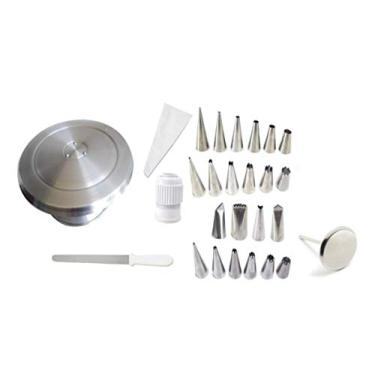 Imagem de Bailarina+ Bicos 24pçs+ Saia Boneca +espátula+ Suporte Rosas