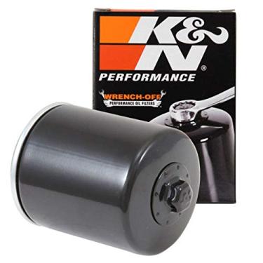 Imagem de K&N Filtro de óleo de motocicleta: alto desempenho, premium, projetado para ser usado com óleos sintéticos ou convencionais: se encaixa em motocicletas Harely Davidson selecionadas, KN-171B