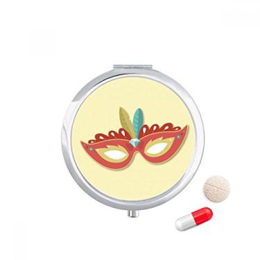 Imagem de Porta-comprimidos Orange Head Happy Carnival of Venice, caixa de armazenamento de remédios