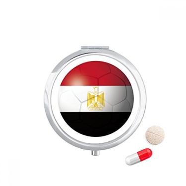 Imagem de Caixa de armazenamento de medicamentos com bandeira nacional do Egito de futebol americano