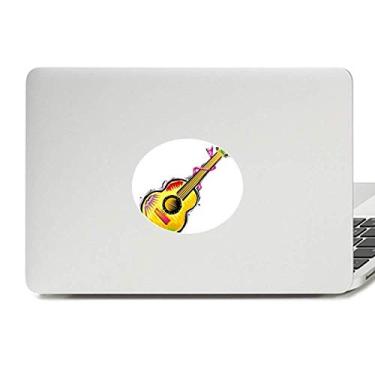 Imagem de Instrumento de guitarra México Elemento Ilustração Vinil Emblema Gráfico Laptop Adesivo Notebook Decalque