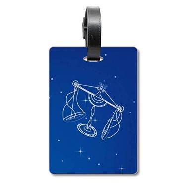 Imagem de Star Universe Libra Padrão Constelação Bolsa de Mala Etiqueta de Bagagem Etiqueta para Bagagem