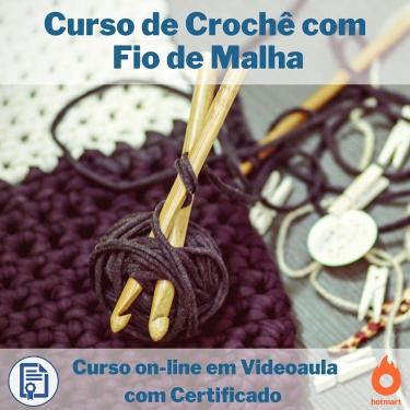 Imagem de Curso on-line em videoaula de Crochê com Fio de Malha com Certificado