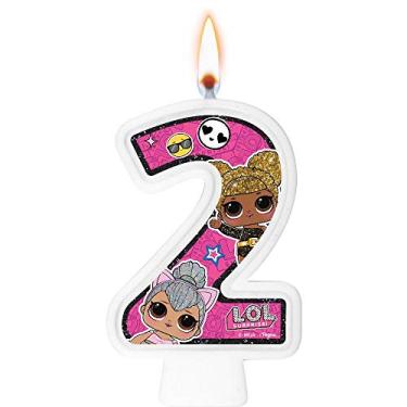 Imagem de Vela Numeral Lol Surprise Numero 2 01 Un.