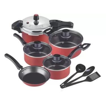 Imagem de Kit Panelas Eirilar Antiaderente e Panela de Pressão 8 Peças