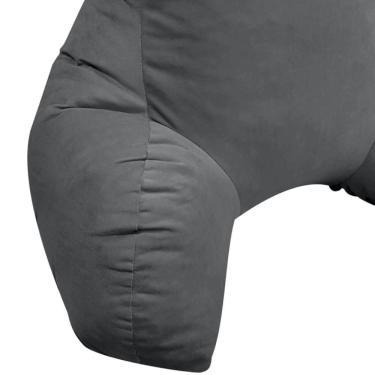 Imagem de Encosto Dino Veludo Cinza (50x60x75)