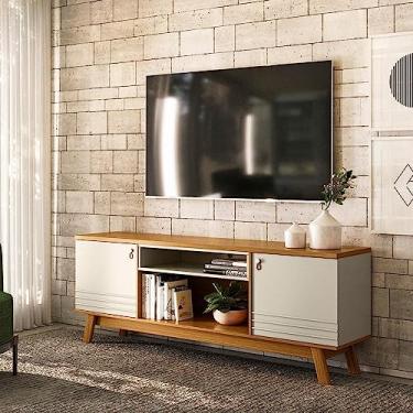 Imagem de Rack para Tv até 75 Polegadas 2 Portas Colorado Linea Brasil Nature/off White