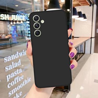 Imagem de Capa Capinha Silicone Ultra Leve Protege A Câmera Para Samsung Galaxy A54 (Preto)