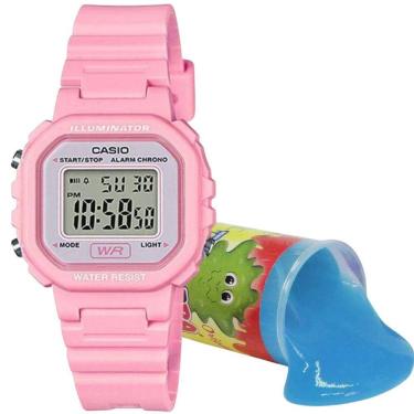 Imagem de Relógio de Pulso Casio Infantil Digital Standard Rosa LA-20WH-4A1DF + Brinquedo