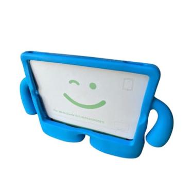 Imagem de Capa Protetora Borracho Compatível Para Ipad 7 8 9 2019-A2197 A2200 A2198 2020-A2270 A2428 A2429 A2430 2021-A2602 A2603 A2604 A2605-AZUL,Anti imapcto,EVA, Emborrachada, Leve…