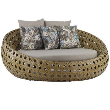 Imagem de  Chaise Barcelona em Alumínio com Almofadas Impermeáveis para Área, Sala, Edícula, Piscina, Jardim Trama