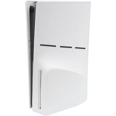 Imagem de Capa de aderência para controlador ps5, capa protetora de silicone para ps5 slim console anti-queda capa protetora de pele ps5/430 (Color : White)