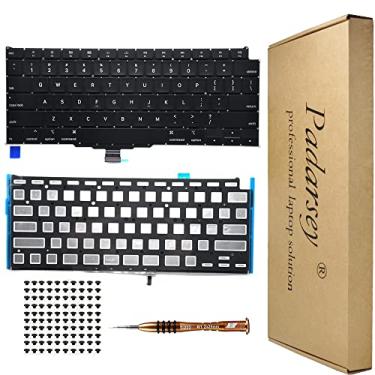 Imagem de Padarsey Teclado retroiluminado de substituição compatível com MacBook Air 13 polegadas Retina A2179 2020 layout dos EUA + parafusos de teclado + chave de fenda