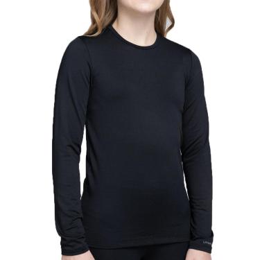 Imagem de Camiseta Térmica Juvenil Segunda Pele Thermo Fine Preta-Unissex