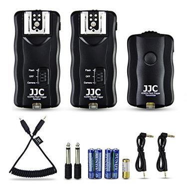 Imagem de JJC Kit de controle remoto de disparador e obturador de flash sem fio 3 em 1 com dois receptores para Nikon Z7 Z7II Z6 Z6II Z6III Z5 D750 D780 D7500 D7200 D5600 D5500 D5300 D5200 D3300 3200 Coolpix