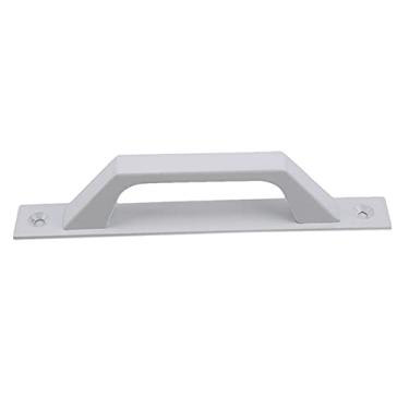 Imagem de Moda Preto Branco Puxadores de Armário de Liga de Alumínio Puxadores de Porta de Cozinha Armário Puxadores de Gavetas Ferragens de Porta de Móveis, Branco