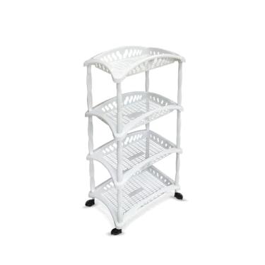 Imagem de Fruteira Multiuso Empilhável Com 4 Bandejas Arplast Branco