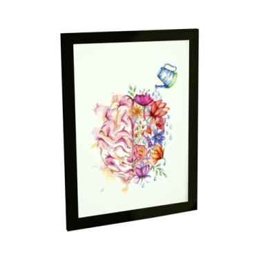 Imagem de Quadro Decorativo Psicologia Lados Do Cérebro Ilustração Regador Decoração Escritório