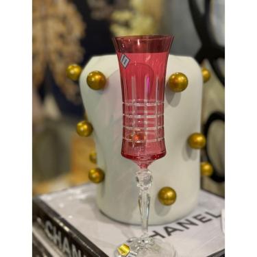 Imagem de Taca champanhe Grace lapidada cristal ecologico 190ml cor magenta