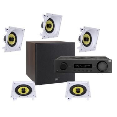 Imagem de Kit 5.1 JBL Receiver MA510 + 3 Cxs Ci6SA + 2 CI6S + Sub 220P