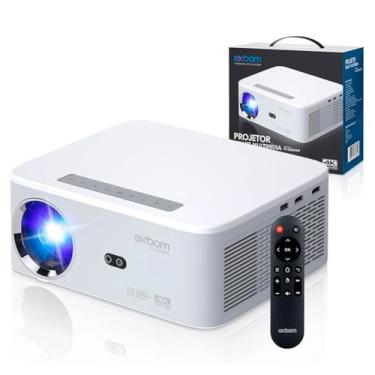 Imagem de Projetor Multimídia 4K 700 Lúmens Full HD Android Wi-Fi Bluetooth 5.0 Alto-falantes Integrados (Branco)