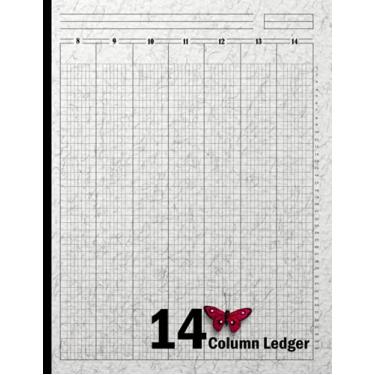 Imagem de 14 Column Ledger Book: 14 Column Ledger Notepad, Fourteen Column Columnar Pad, Accounting Fourteen Column Ledger Book, 120, Size 8.5"X11"( Volume-3)