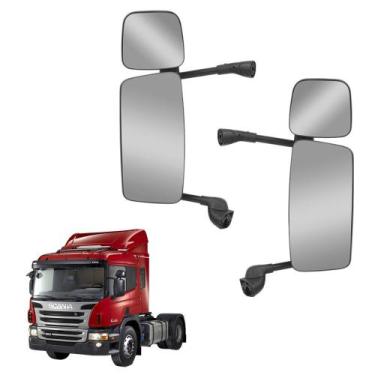 Imagem de Retrovisor c Auxiliar p SC S5 P270 até 2018 s Desemb LD LE - Fabbof