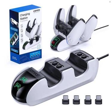 Imagem de Suporte Carregador 2 Controles Dualsense Compatível com Ps5 Oivo p5207