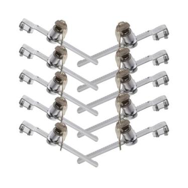 Imagem de Fechadura para Vitrine com Chave 140mm em Aço - 10 Unidades - Starfer