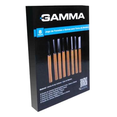 Imagem de Jogo Formao Goiva Para Trabalhos Torno Madeira 8 pecas Gamma