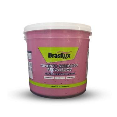 Imagem de Efeito Cimento Queimado Perolizado Decorativo Cores 3 Kg Brasilux, Mar