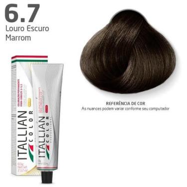 Imagem de Coloração Itallian Color LOURO ESCURO MARROM 6.7 60g