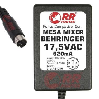 Imagem de Fonte 17,5V Behringer Xenyx 502 Ub1202 Q1202 - Rrfontes Comércios De E