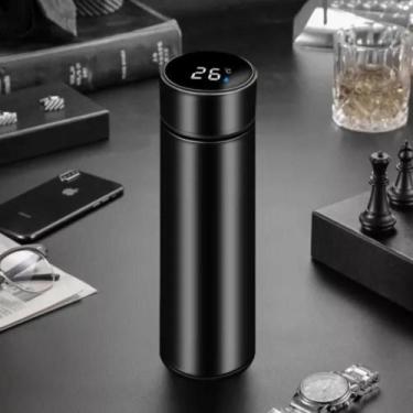 Imagem de Garrafa Térmica Em Aço Inox Temperatura Digital Led 500ml - Ventura, V