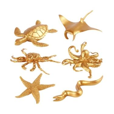 Imagem de Kokiya Mini animais Playset, Simulação de figuras de animais Artesanato Colecionáveis, Brinquedos educativos de aprendizagem para lembrancinhas de festa, 6 Peças